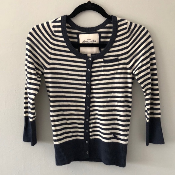 Abercrombie & Fitch Sweaters - Abercrombie and Fitch Striped Cardigan